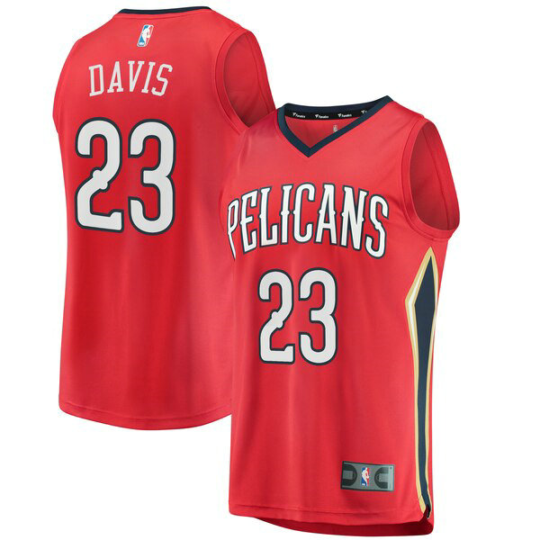 Maillot nba New Orleans Pelicans Statement Edition Homme Anthony Davis 23 Rouge